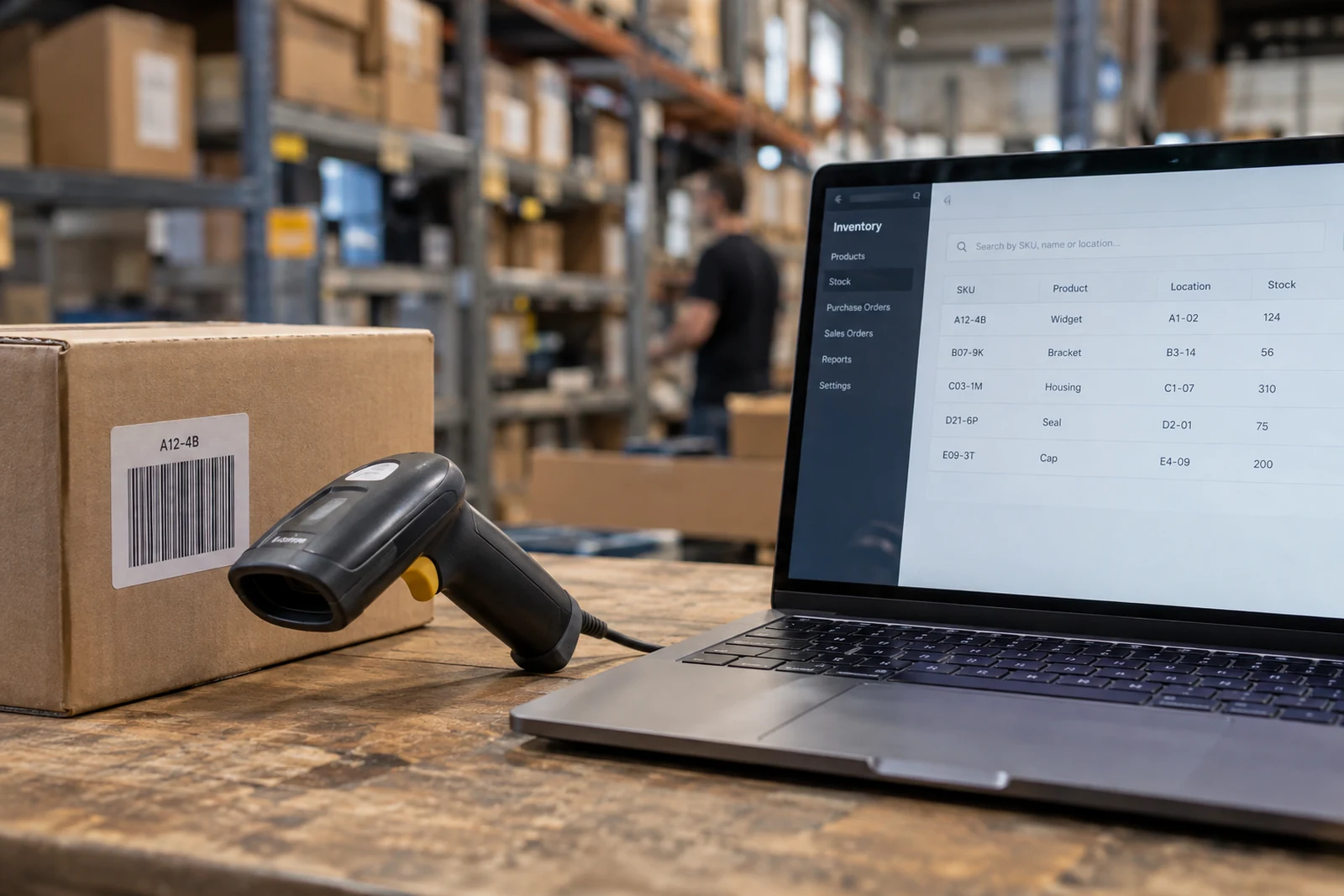 A business workflow supported by software