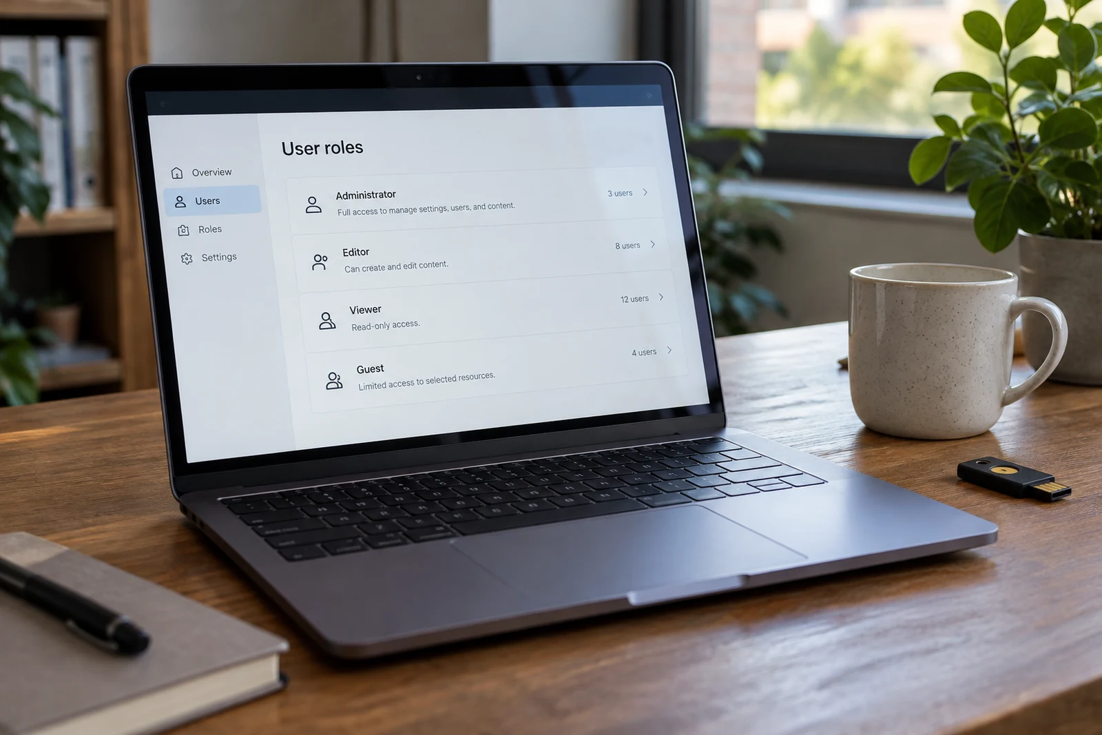 Reviewing portal access roles and permissions