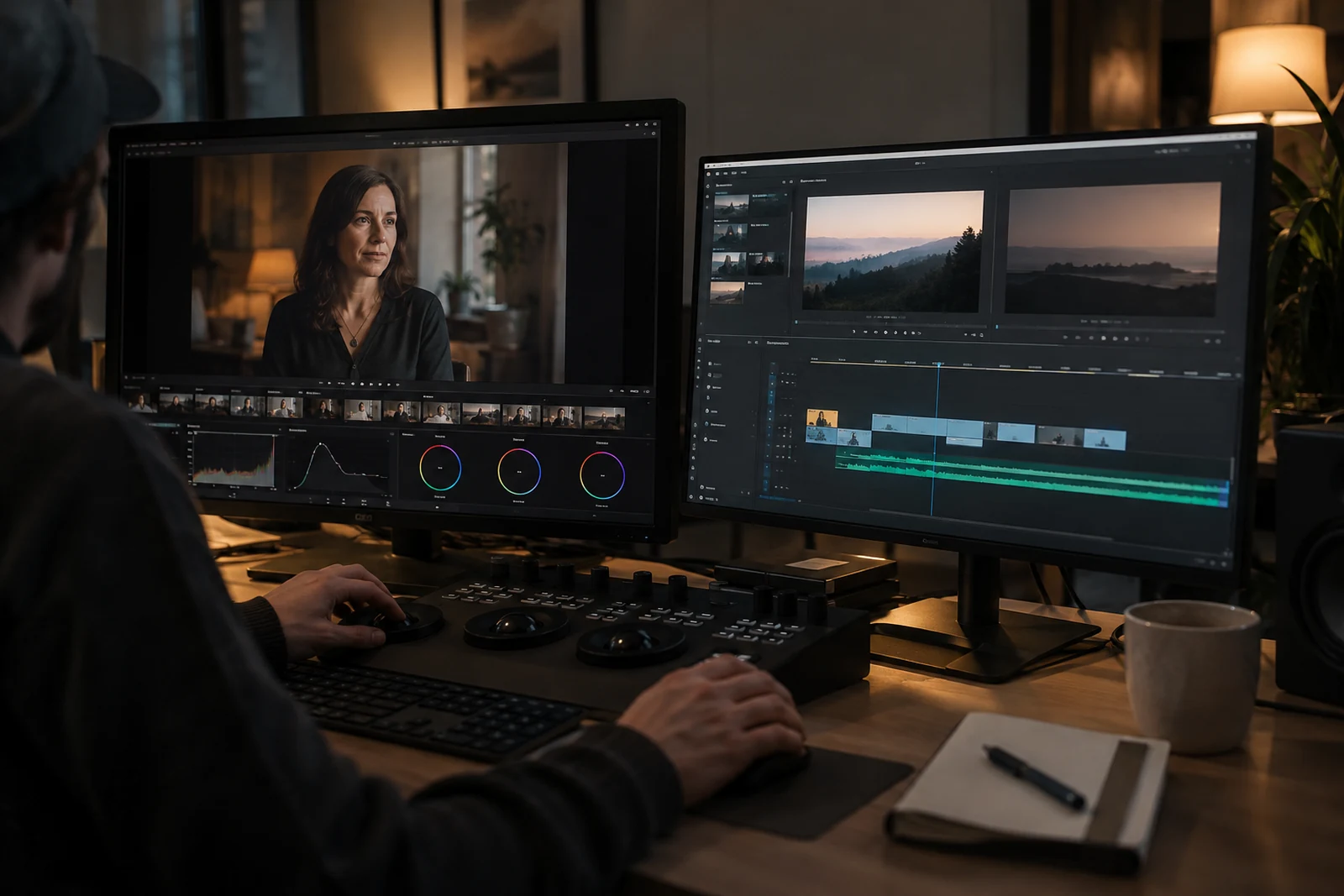 Reviewing a film edit and picture timeline