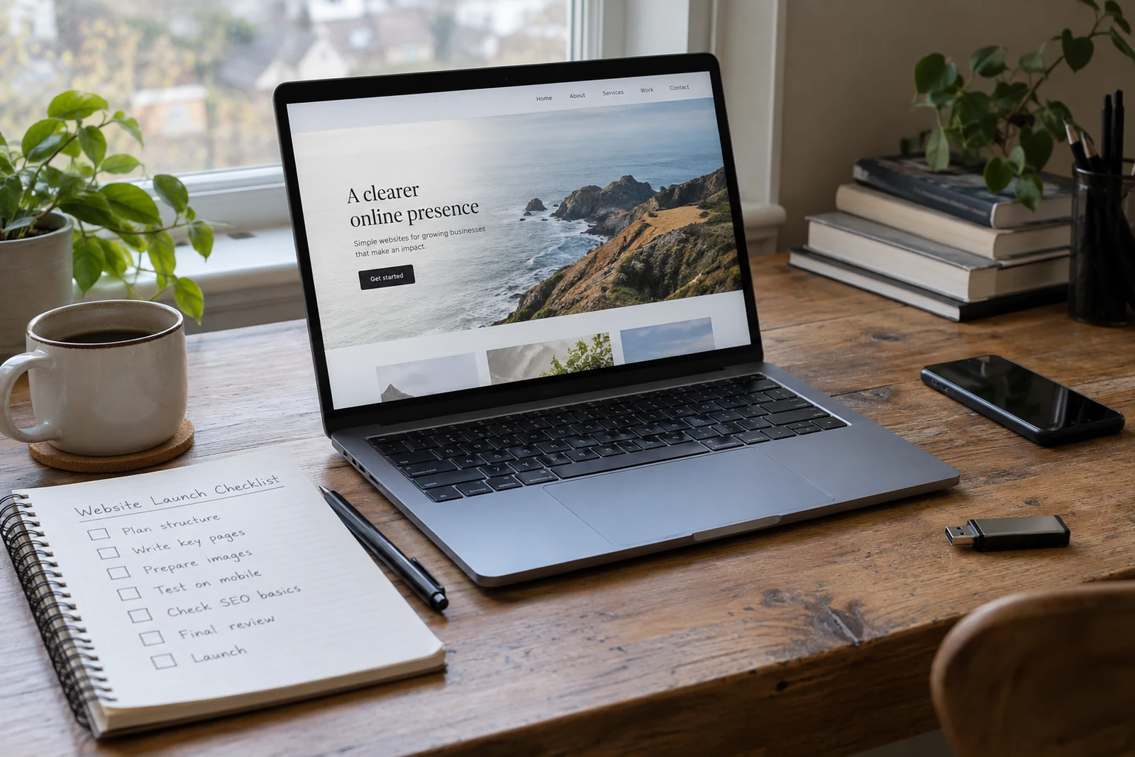 A website preview and pre-launch checklist