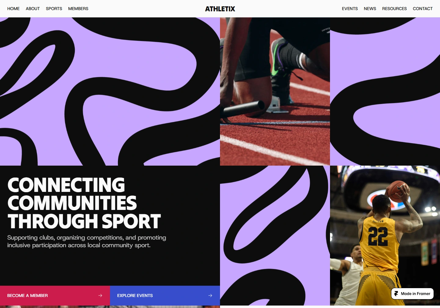 Athletix — website example