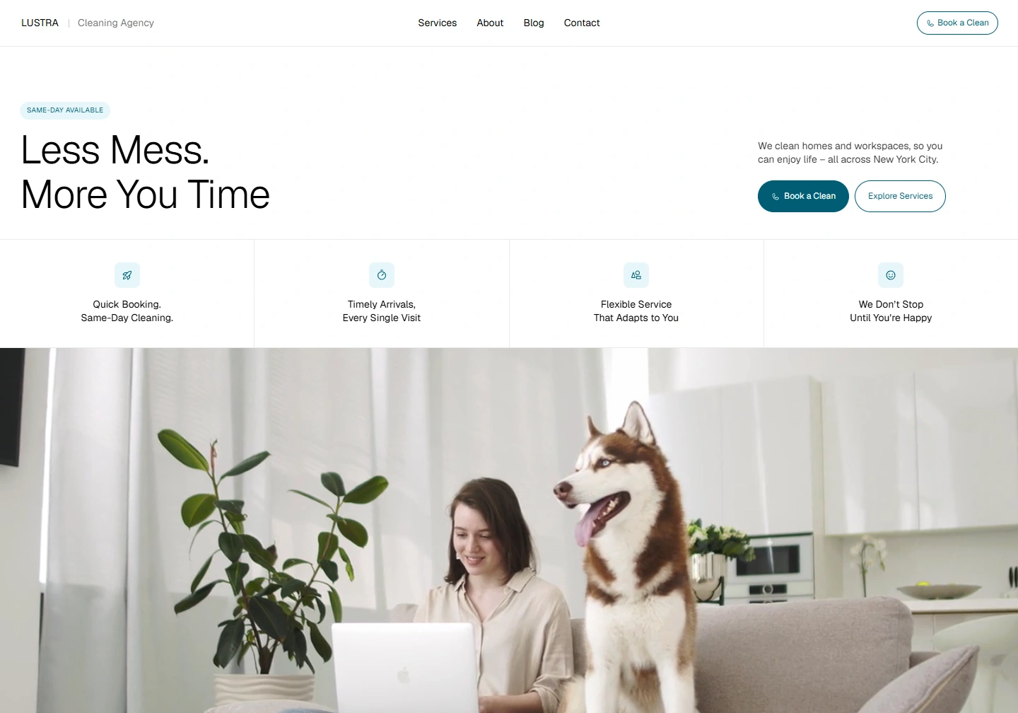 LUSTRA — website example