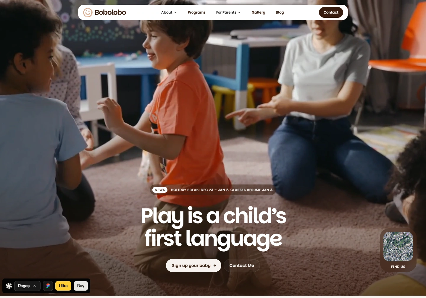 Bobolobo — Early childhood education website