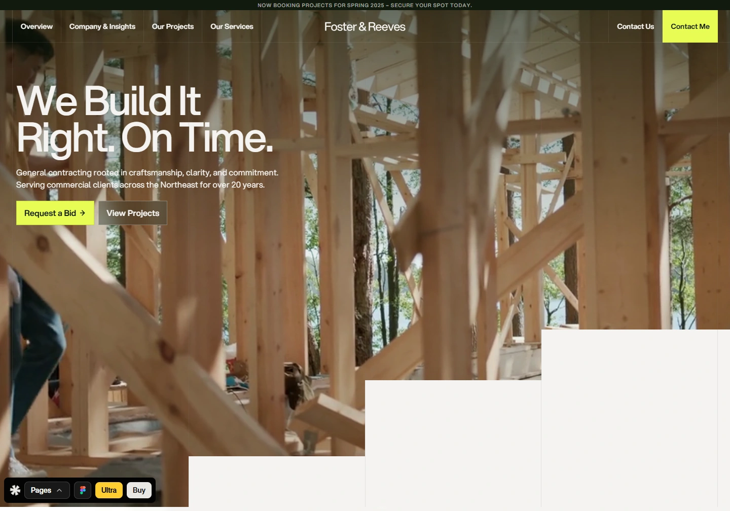Foster & Reeves — website example