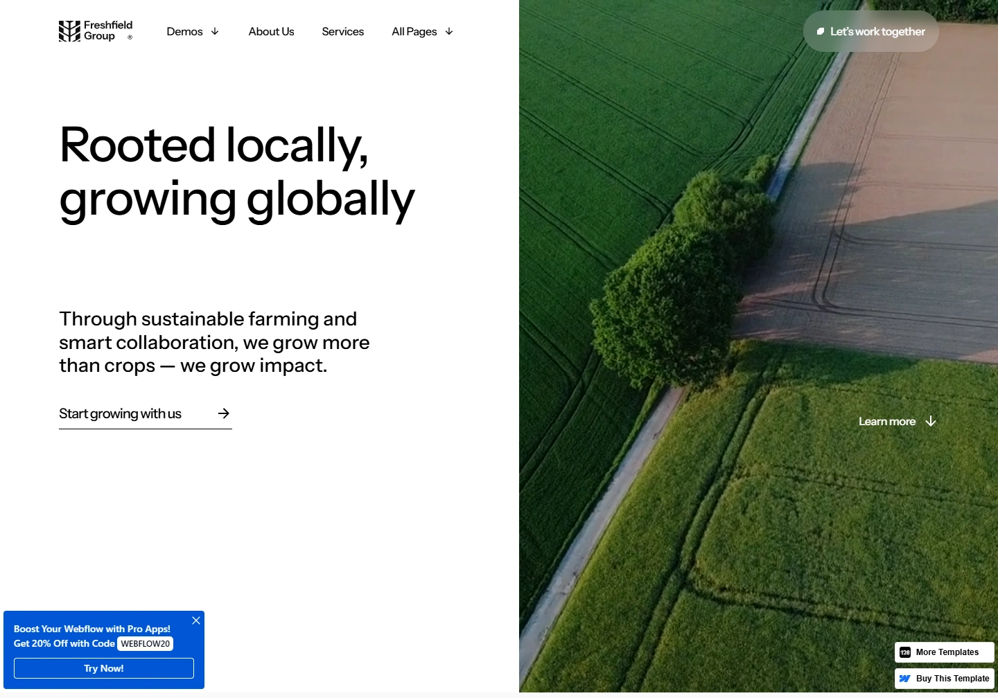 Freshfield Group — website example