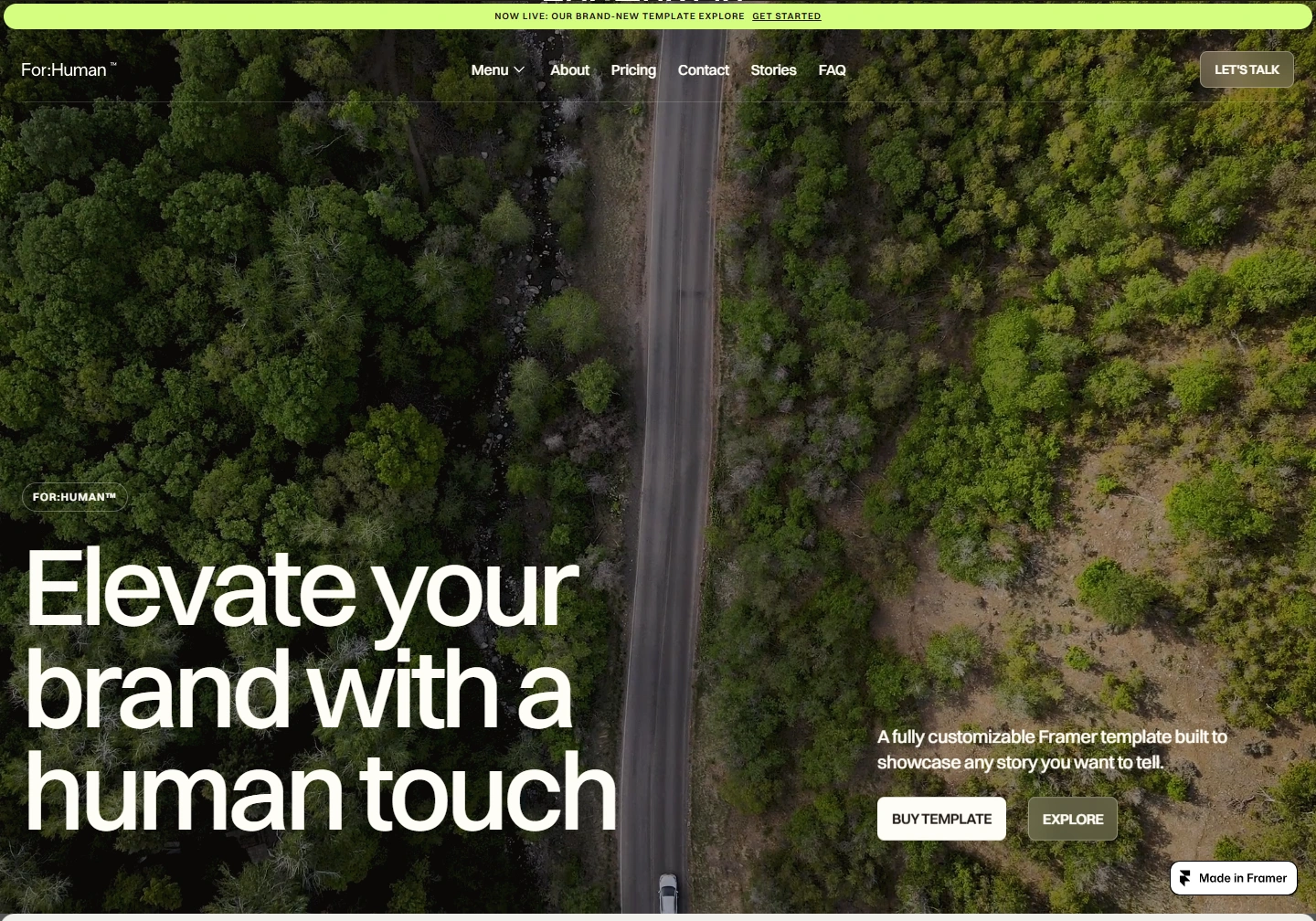 For:Human — website example