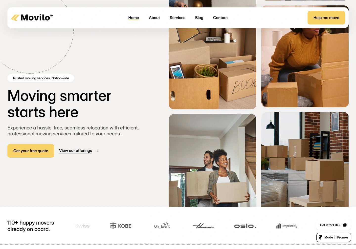 Movilo — website example