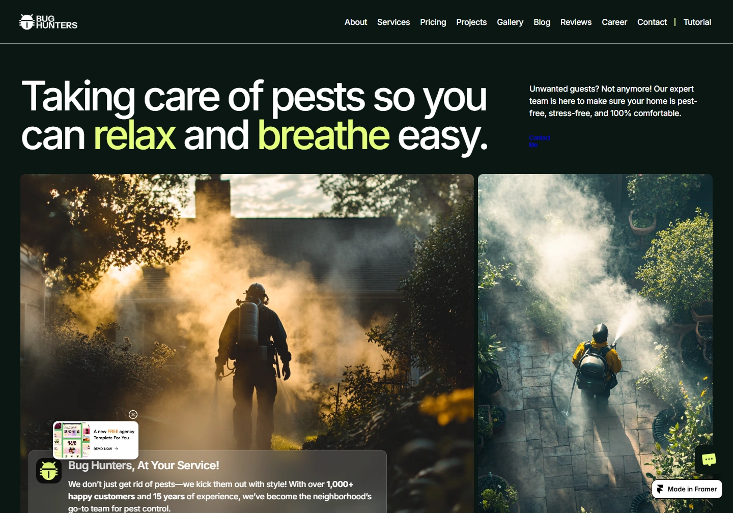 ServiceHub — website example