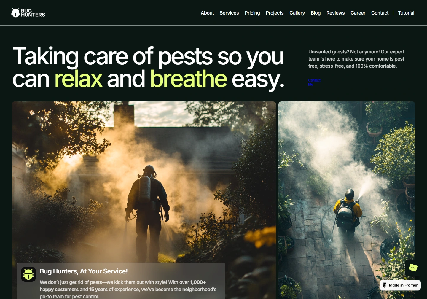 ServiceHub — Pest control website