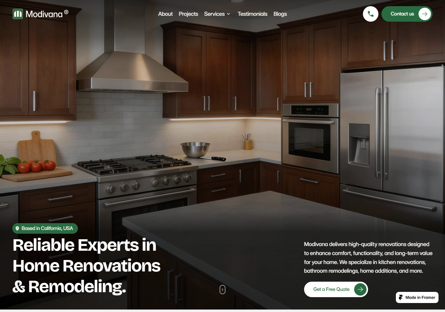 Modivana — Home renovation website