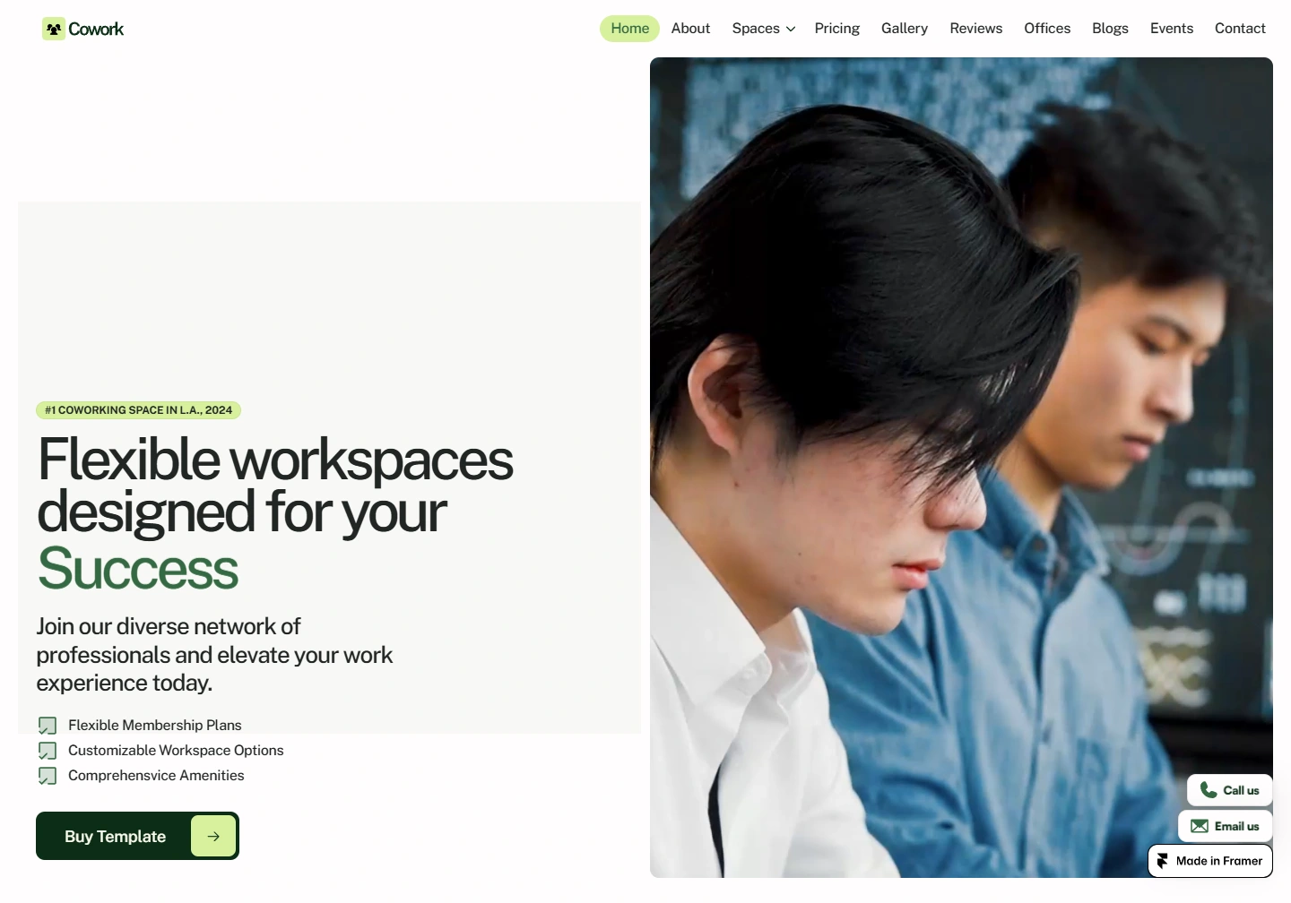 Cowork — website example