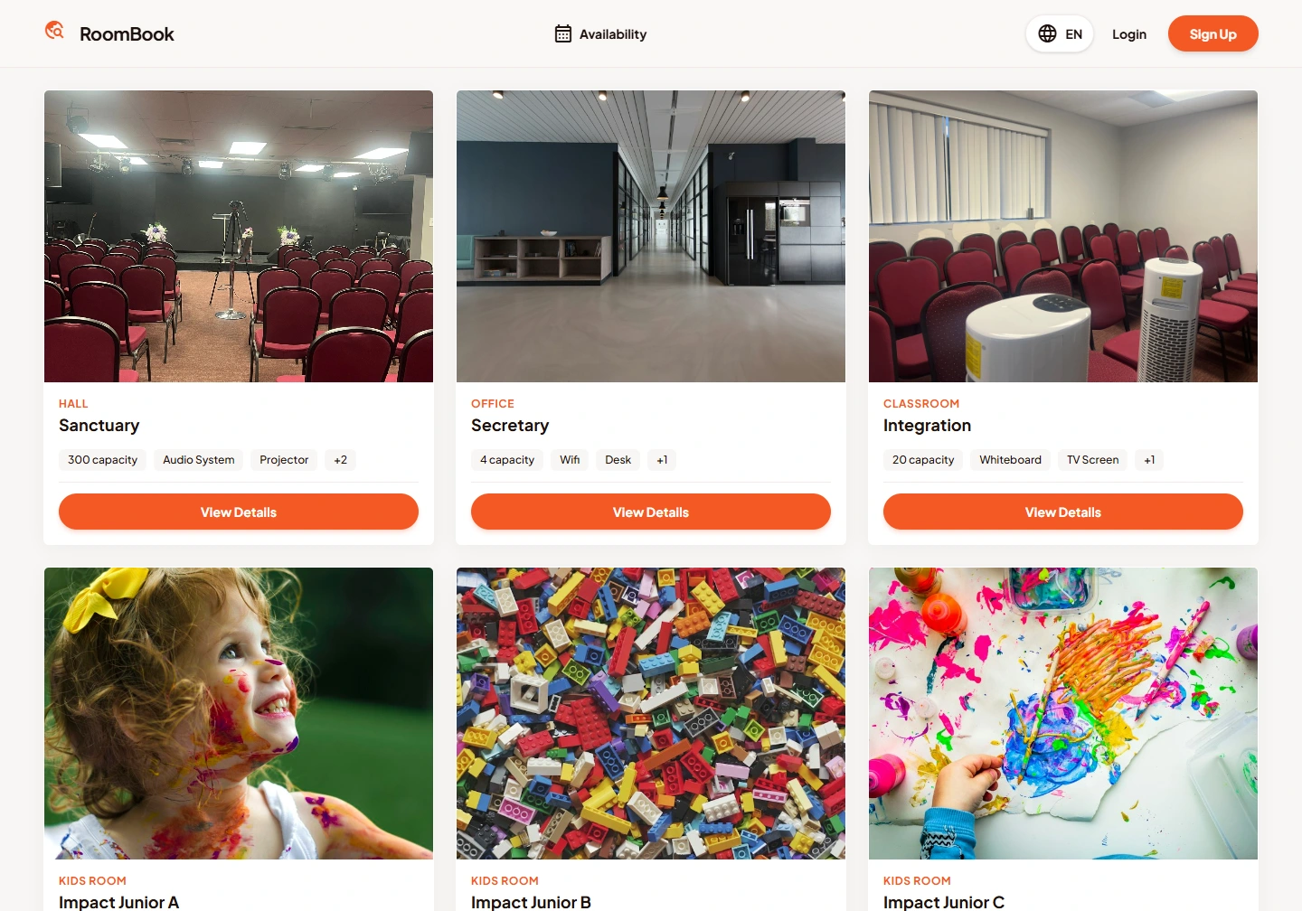 RoomBook — Room booking application