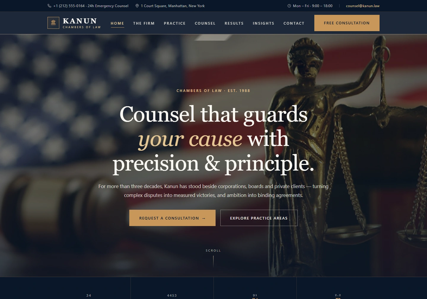 Law firm — Law firm website — original design screenshot