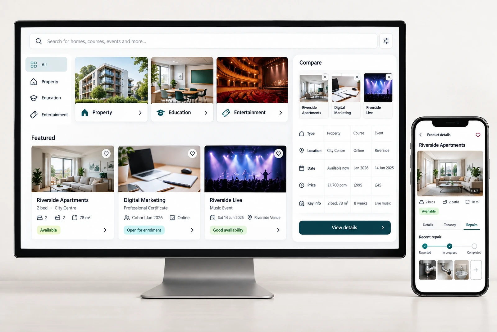 Consumer businesses — Product discovery interface concept