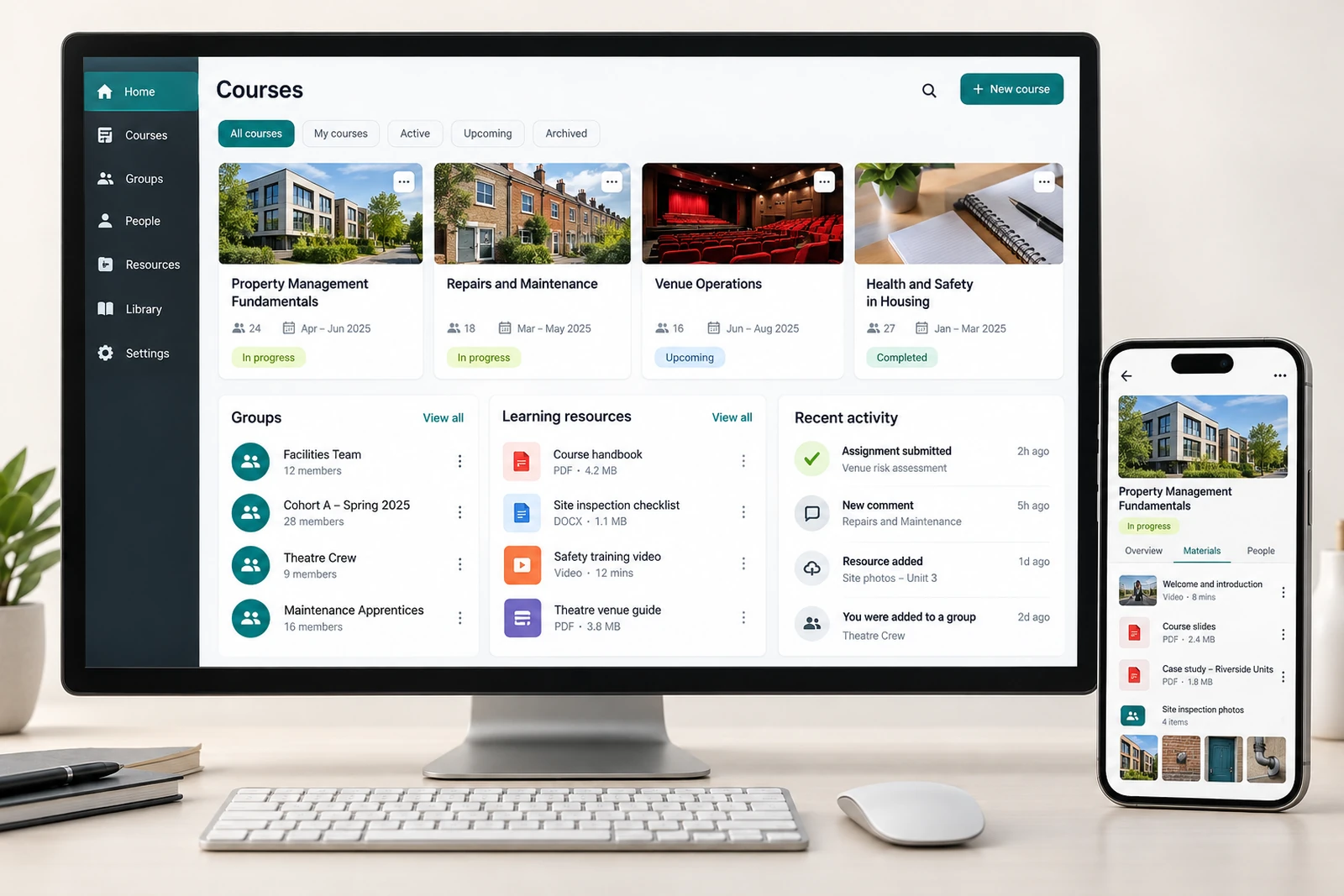 Education & learning — Learning resource portals interface concept