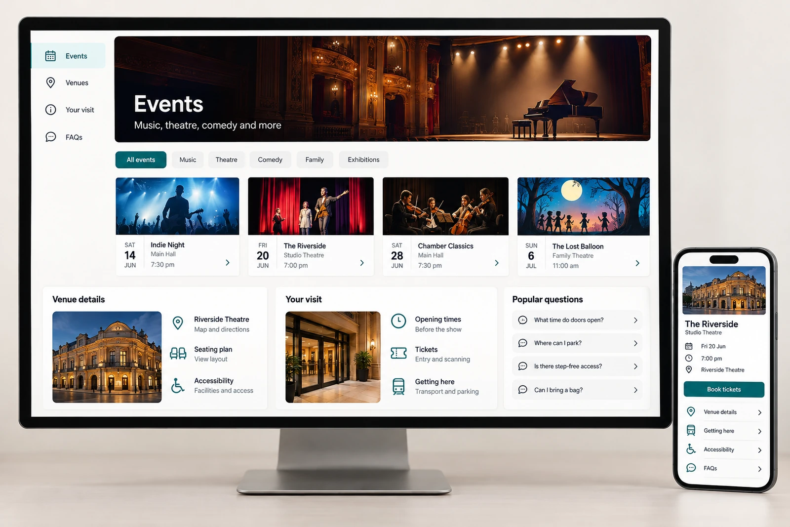 Arts & entertainment — Audience information interface concept