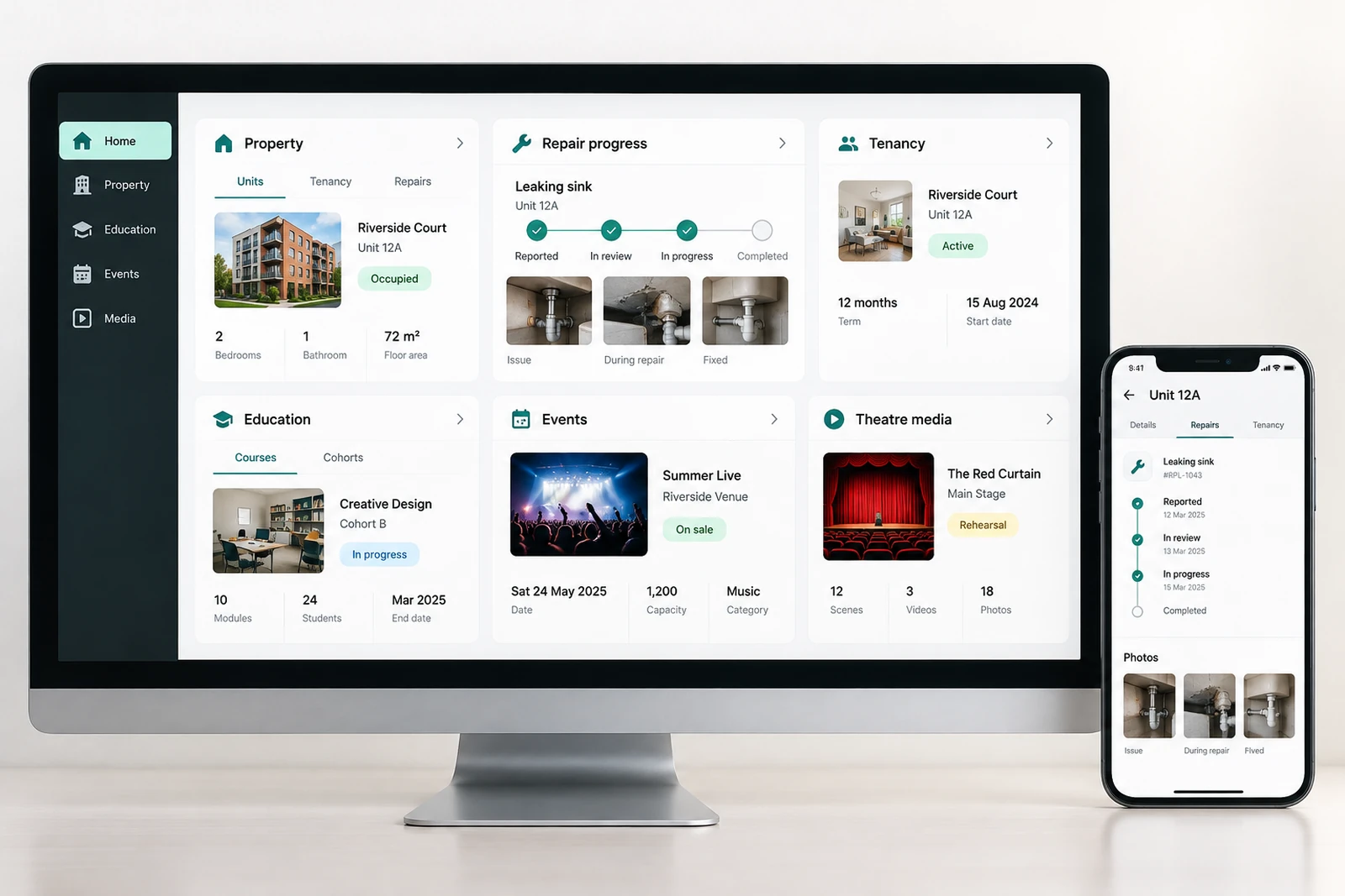 Startups & founders — Product prototypes interface concept