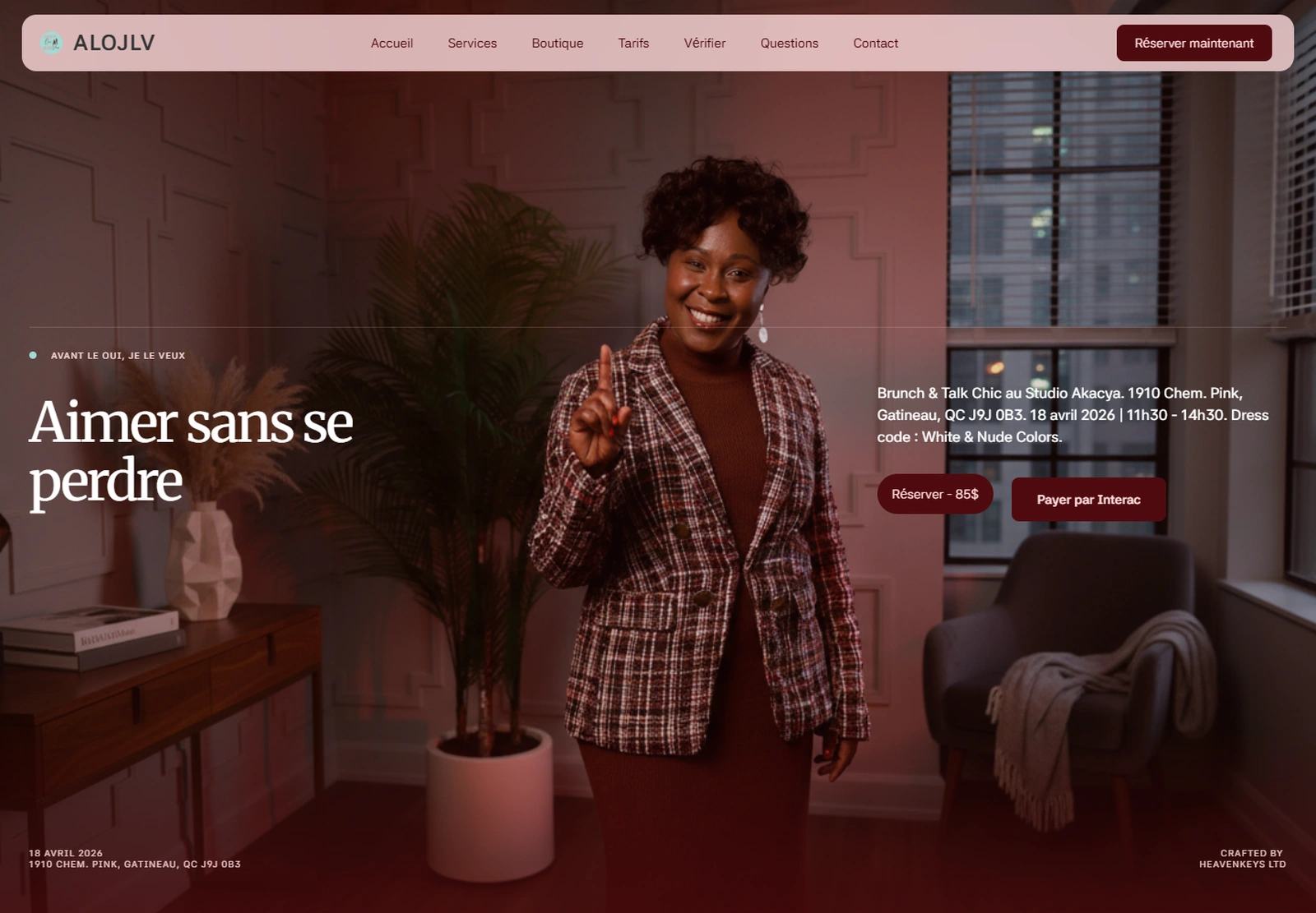 ALOJLV event website — original portfolio image