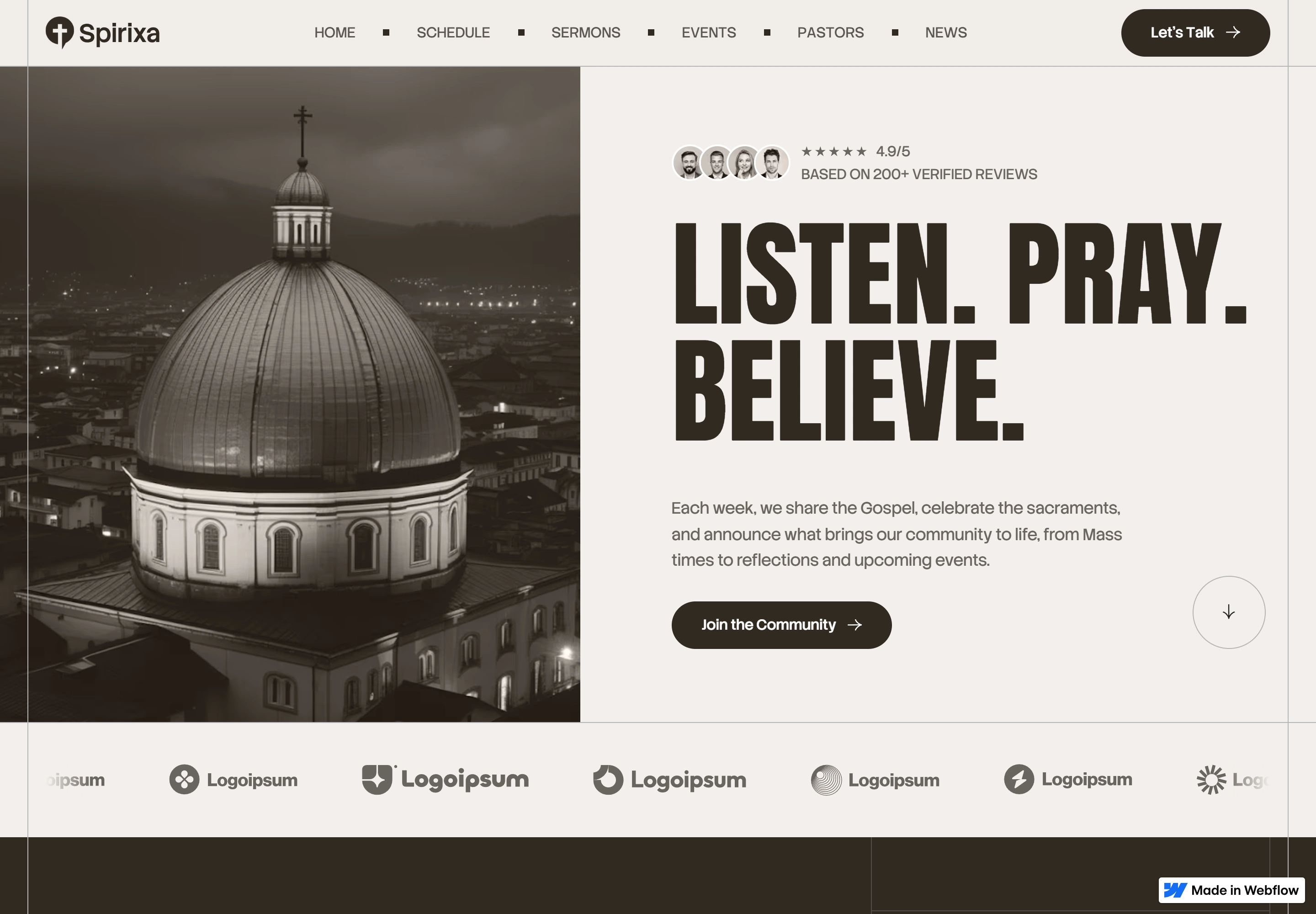 Famille d’impact website — application screenshot