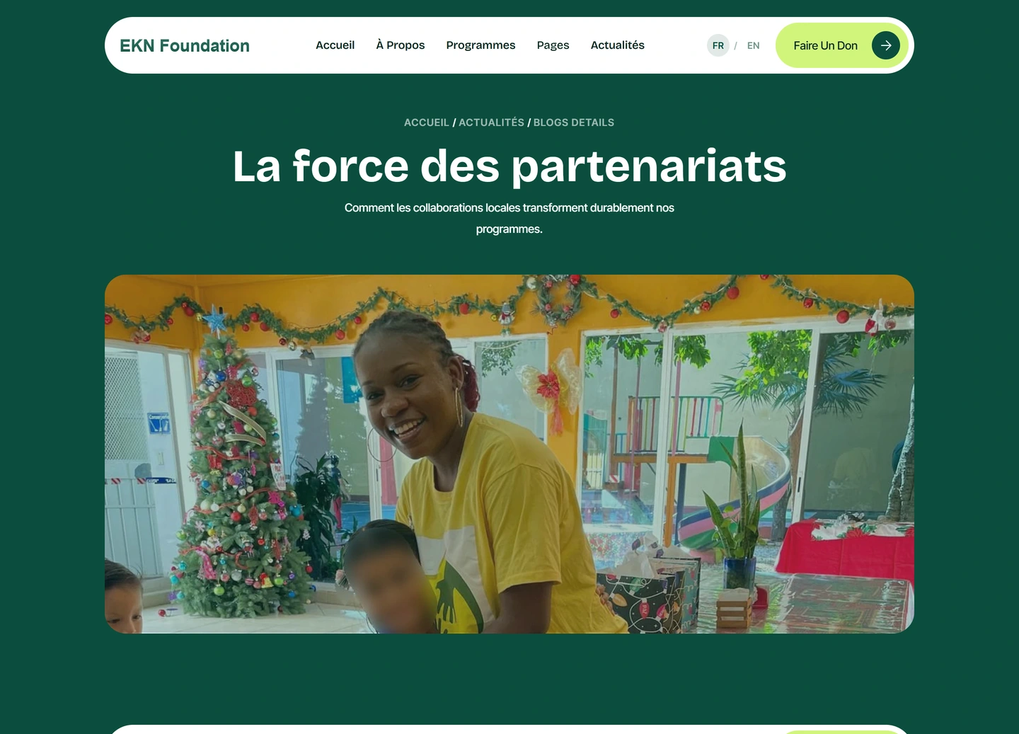 EKN Foundation website — Post / power of collaboration