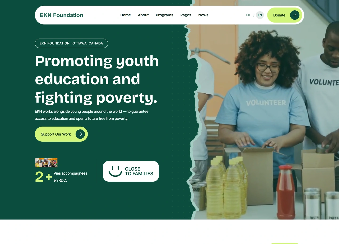 EKN Foundation website — En