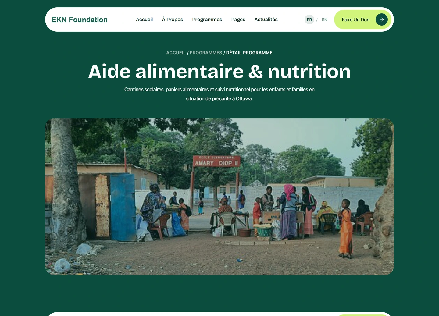 EKN Foundation website — Programs / community growth p8718