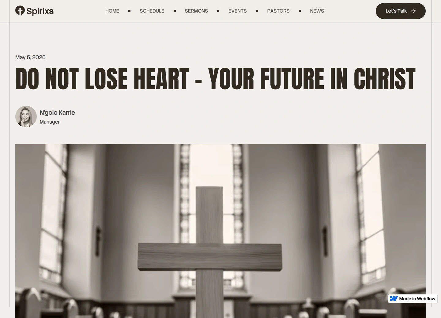 Famille d’impact website — Blogs / do not lose heart   your future in christ