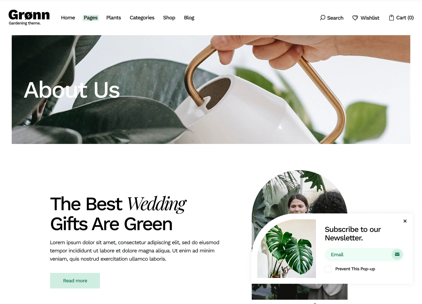 Grønn landscaping website — About us
