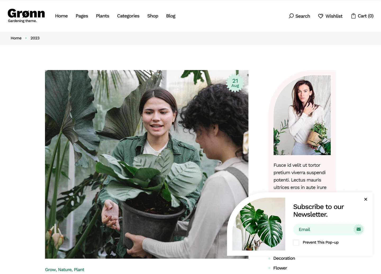Grønn landscaping website — 2023 / 00