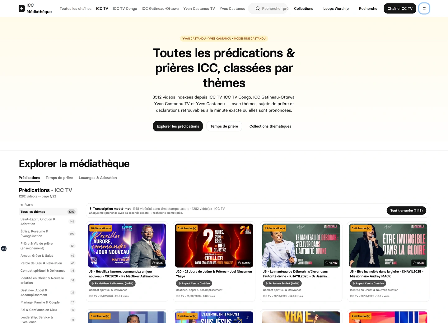 ICC media library — Sermons — icc tv