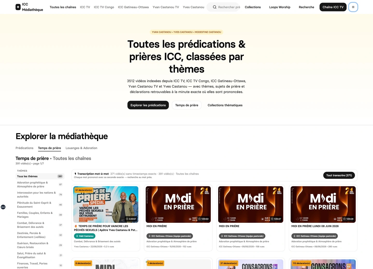 ICC media library — Prayer media
