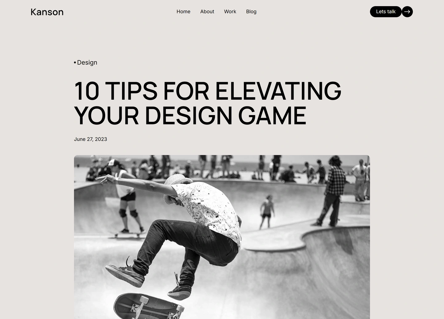 Kanson agency website — Post / 14 common misconceptions about web design