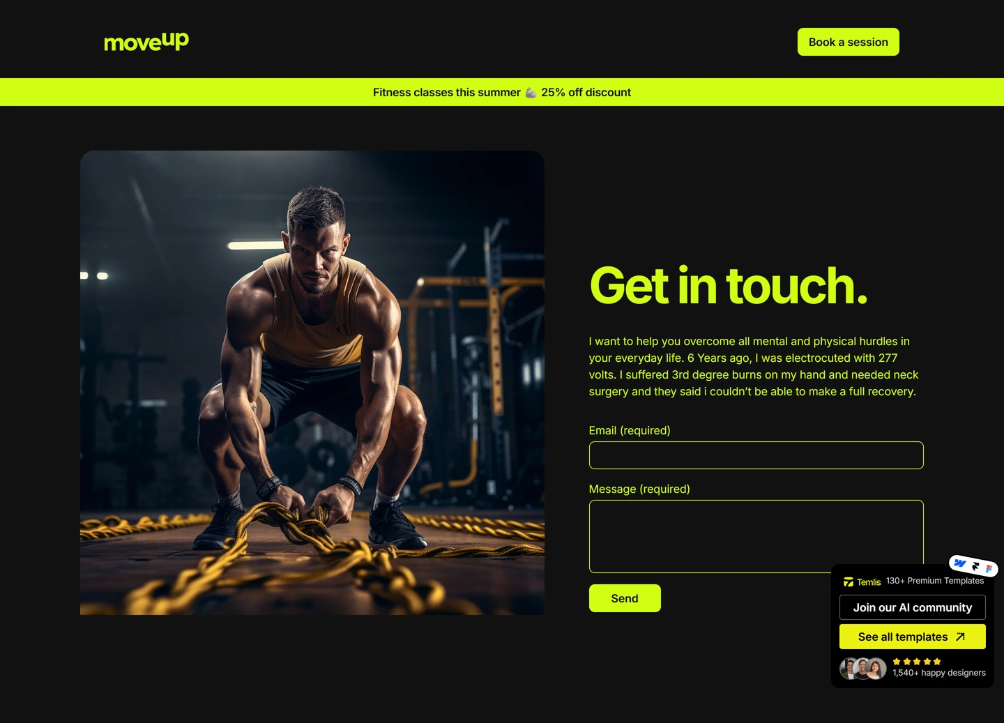 Move website — Contact