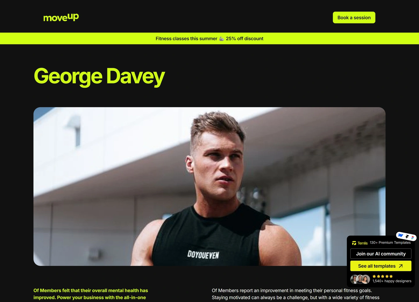 Move website — Trainer / george davey