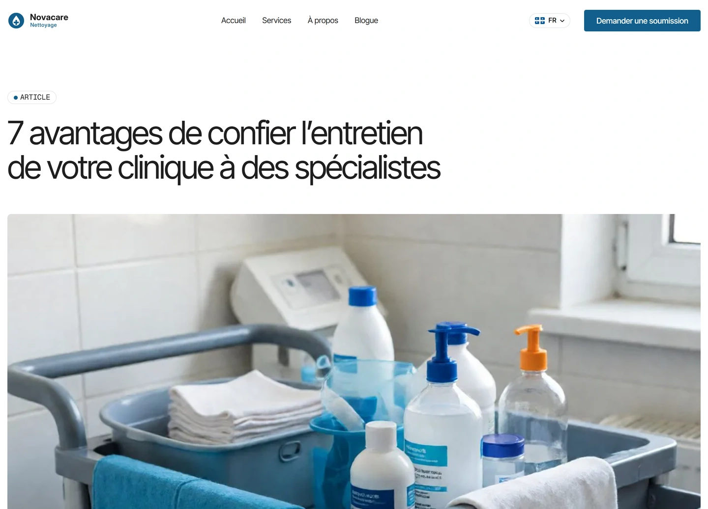 Novacare website — Blogue / 7 avantages entretien specialise