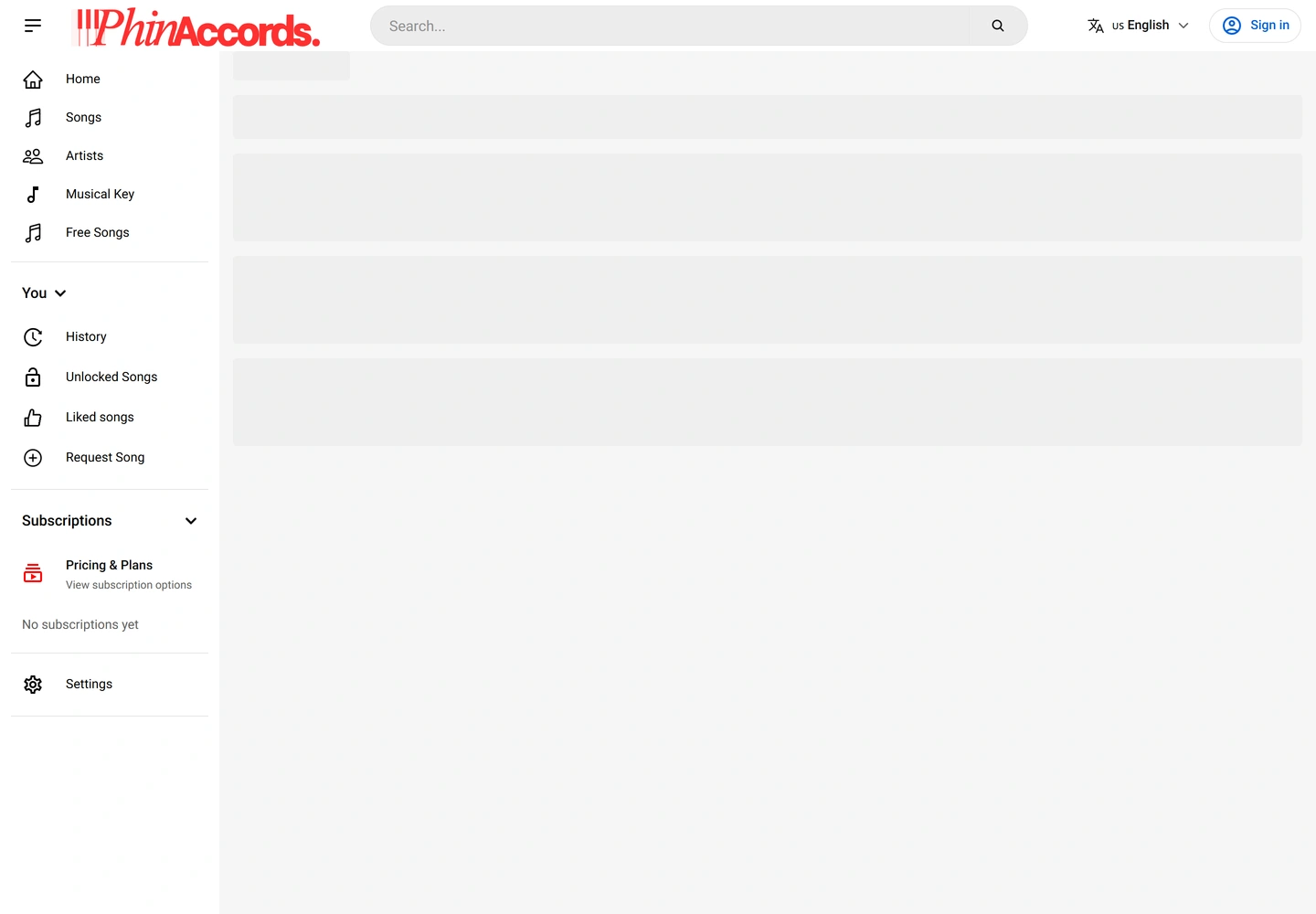 PhinAccords website — App — dashboard