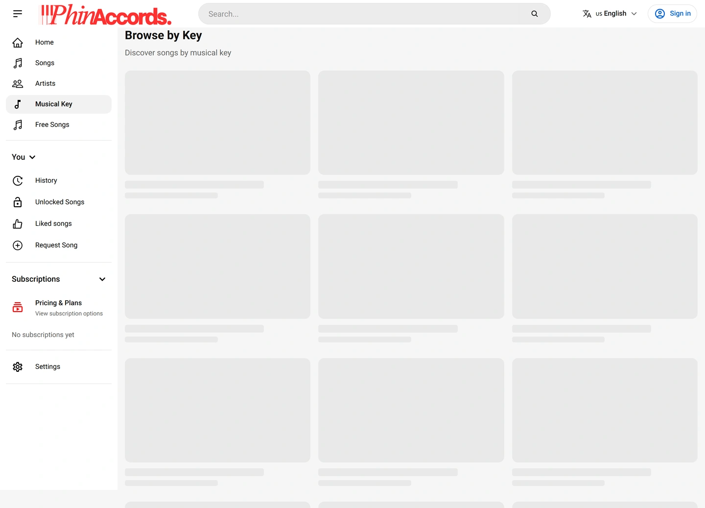 PhinAccords website — App — keys