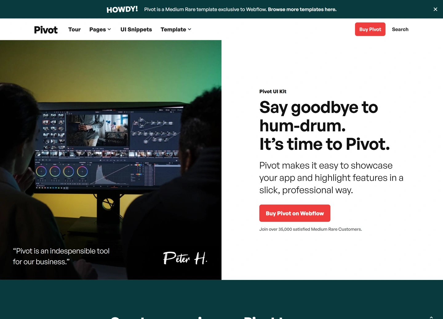 Pivot website — Product tours / product tour 2