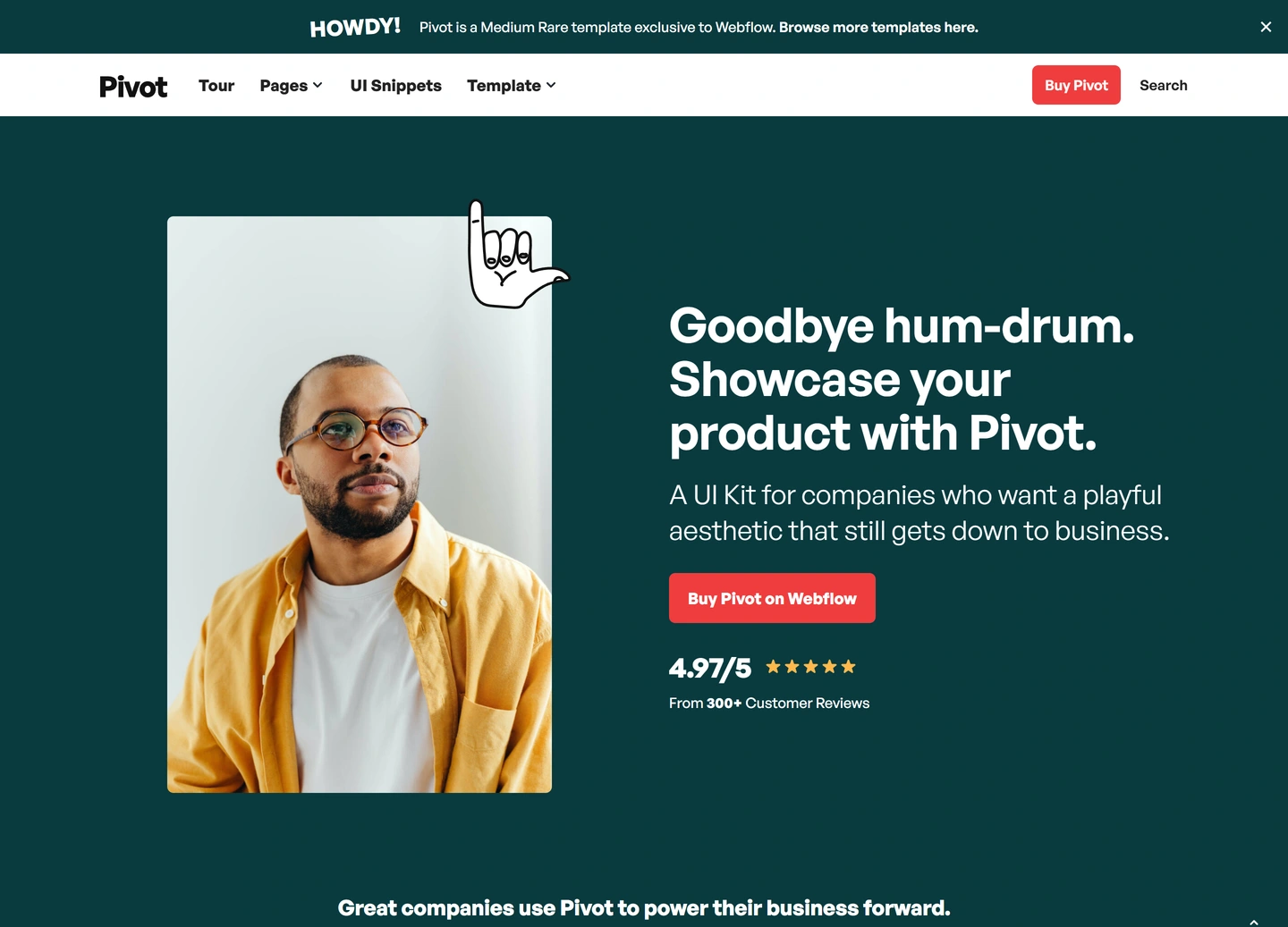 Pivot website — Product tours / product tour 3