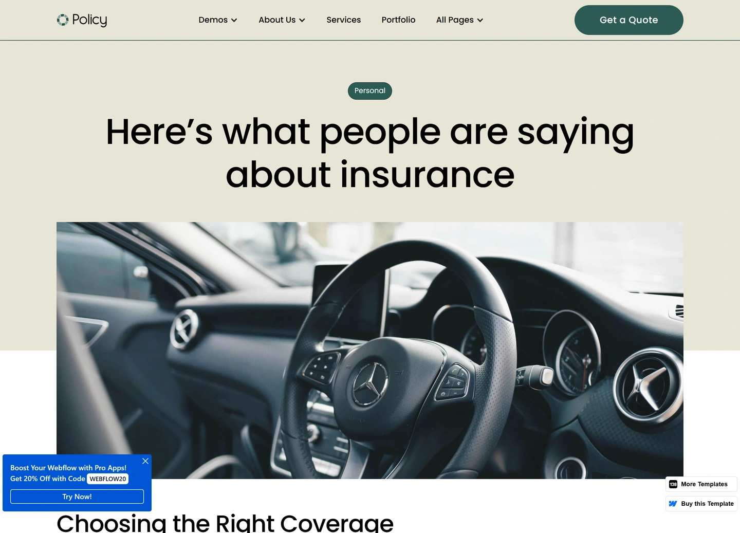Policy website — Blog posts / heres what people are saying about insurance