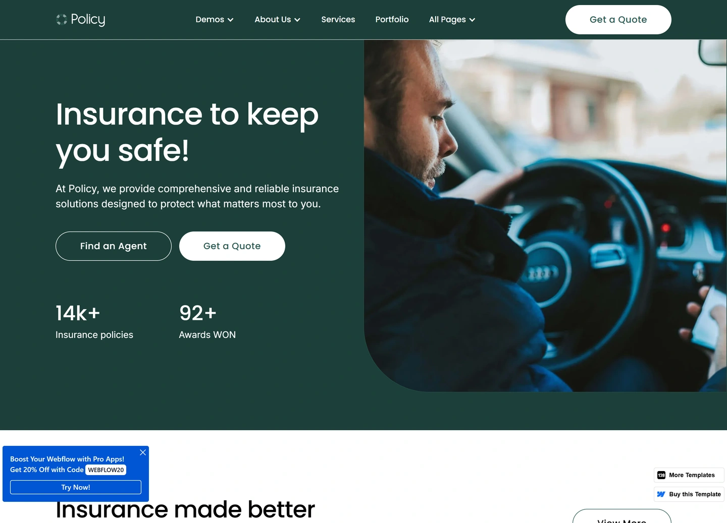 Policy website — Home 2