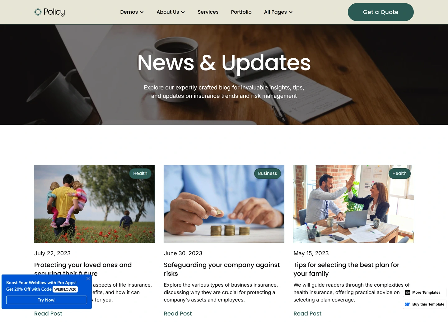 Policy website — Blog