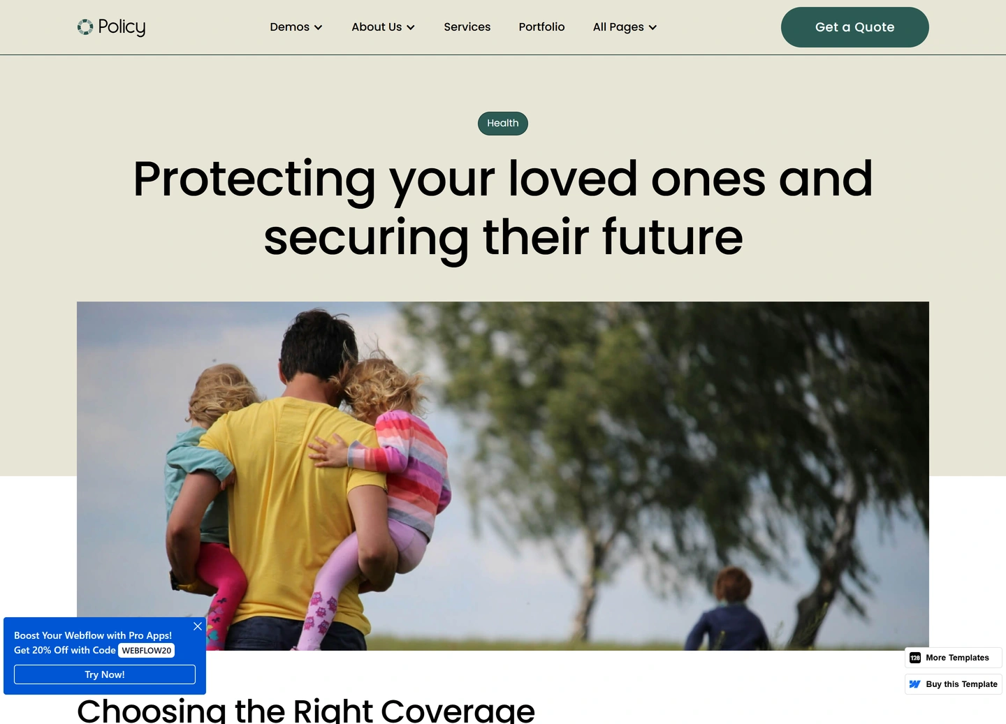 Policy website — Blog posts / protecting your loved ones and securing their future