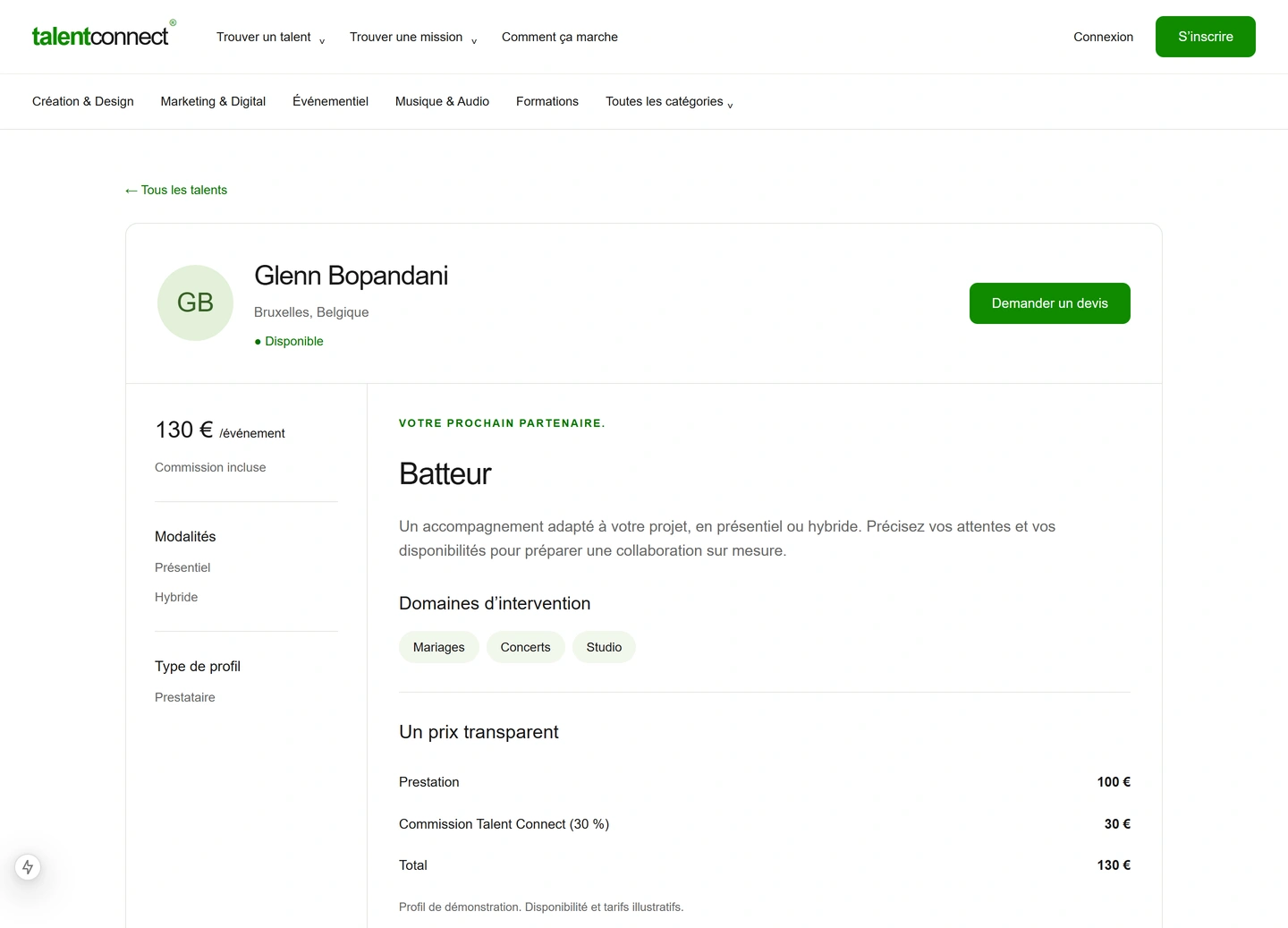 TalentConnect — Talents / 3