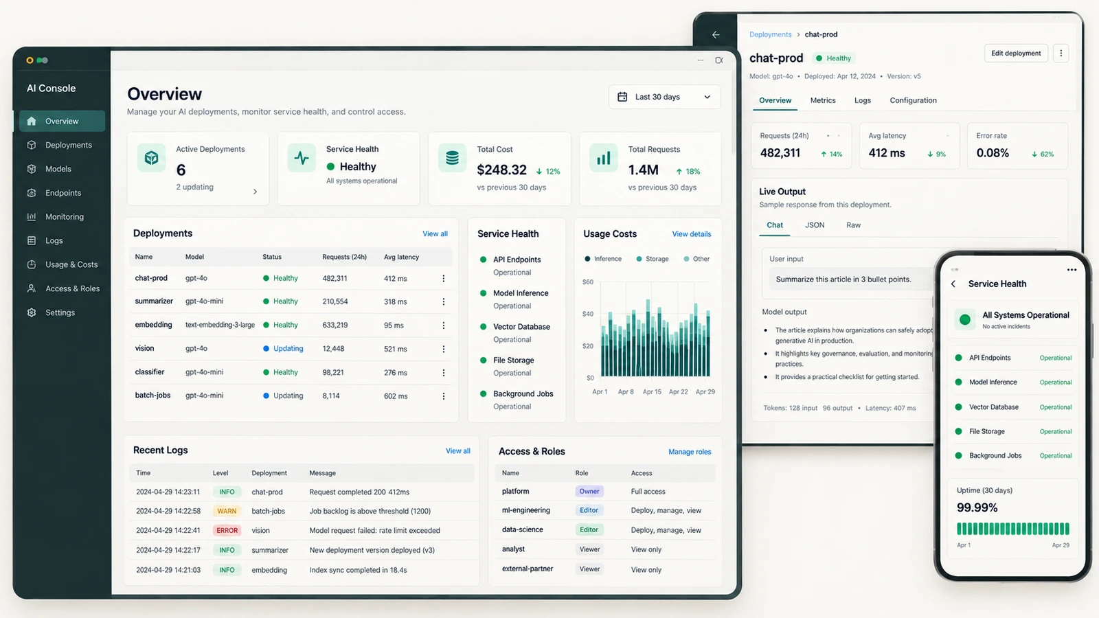 Cloud AI — illustrative service example