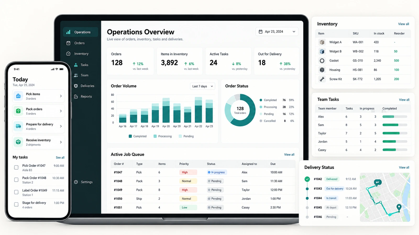 Custom software — illustrative service output