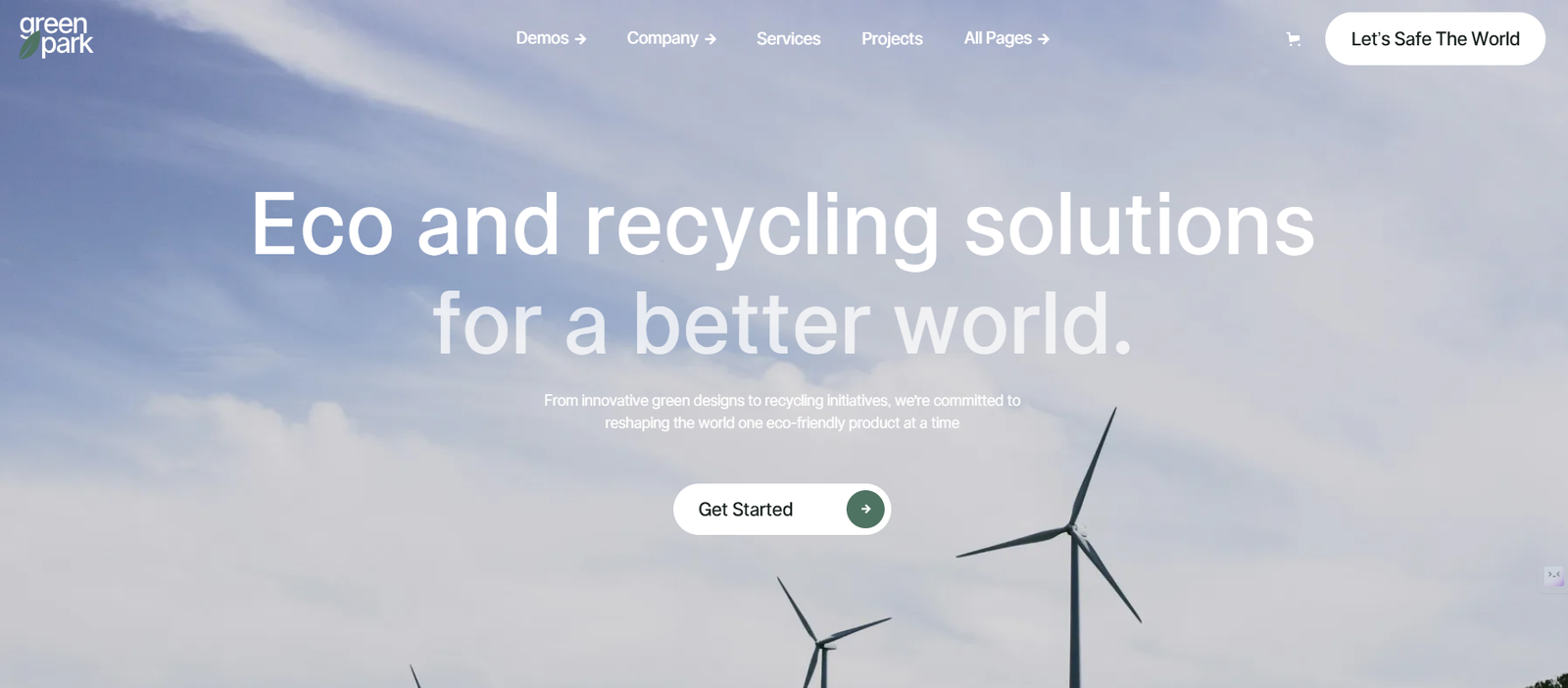 Green Park website Design